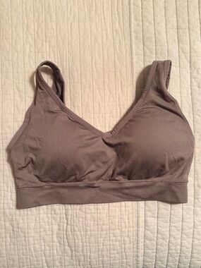 Jockey Taupe Seamless V-Neck Wireless Bralette